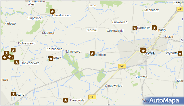 mapa Grocholin, Grocholin na mapie Targeo