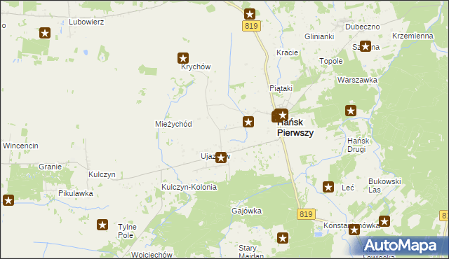 mapa Hańsk-Kolonia, Hańsk-Kolonia na mapie Targeo