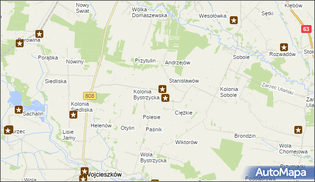 mapa Hermanów gmina Wojcieszków, Hermanów gmina Wojcieszków na mapie Targeo