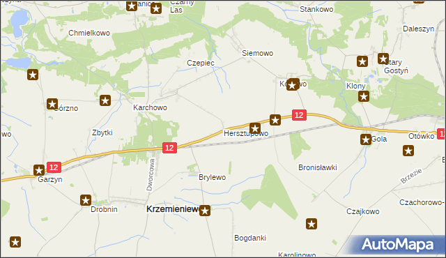 mapa Hersztupowo, Hersztupowo na mapie Targeo