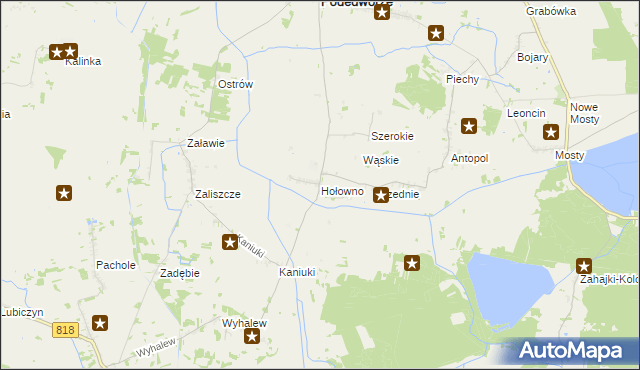 mapa Hołowno, Hołowno na mapie Targeo