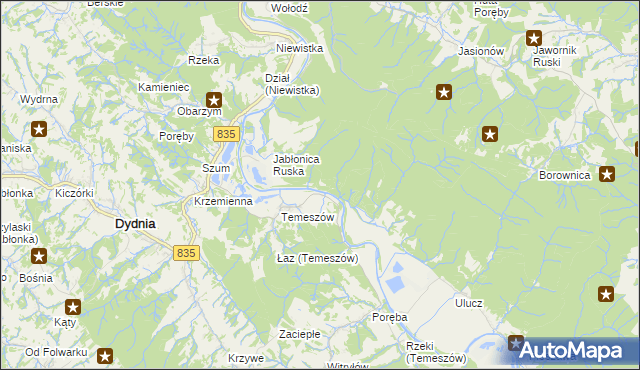 mapa Hroszówka, Hroszówka na mapie Targeo