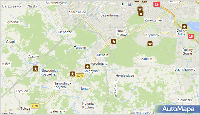 mapa Ignatki-Osiedle, Ignatki-Osiedle na mapie Targeo