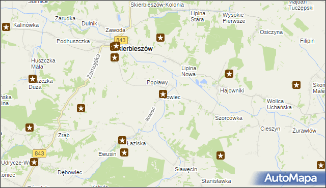 mapa Iłowiec, Iłowiec na mapie Targeo