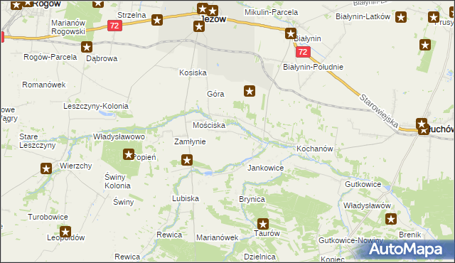 mapa Jankowice gmina Jeżów, Jankowice gmina Jeżów na mapie Targeo