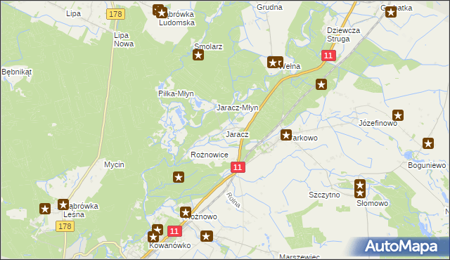 mapa Jaracz, Jaracz na mapie Targeo