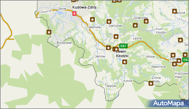 mapa Jarków, Jarków na mapie Targeo