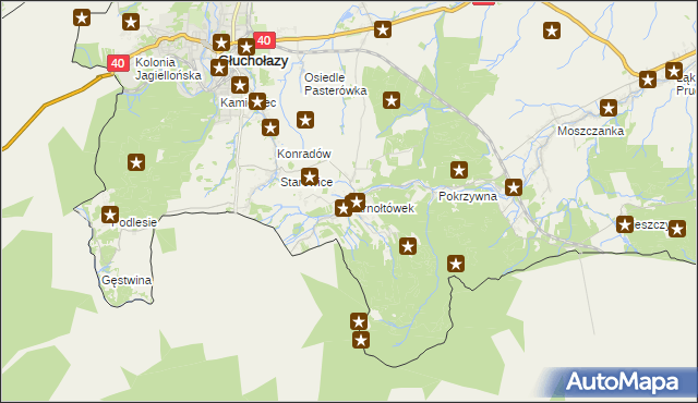 mapa Jarnołtówek, Jarnołtówek na mapie Targeo