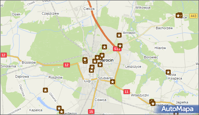 mapa Jarocin, Jarocin na mapie Targeo