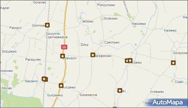 mapa Jarząbkowo, Jarząbkowo na mapie Targeo