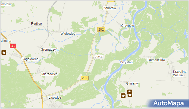 mapa Jurcz, Jurcz na mapie Targeo