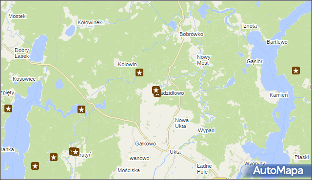 mapa Kadzidłowo, Kadzidłowo na mapie Targeo