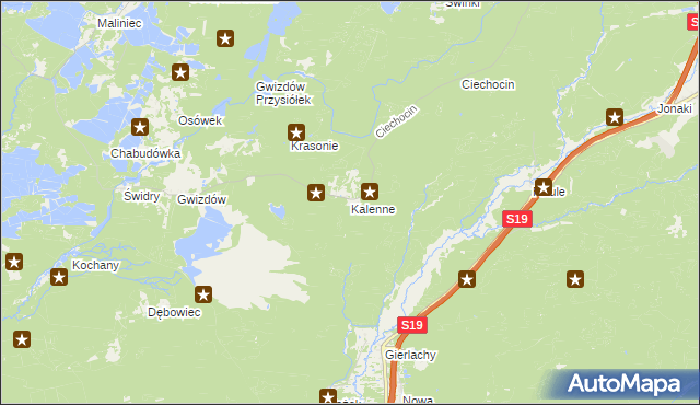 mapa Kalenne, Kalenne na mapie Targeo