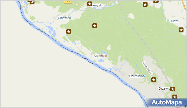 mapa Kaleńsko, Kaleńsko na mapie Targeo