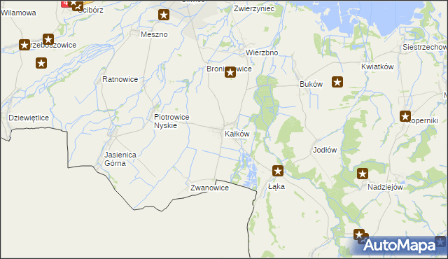 mapa Kałków gmina Otmuchów, Kałków gmina Otmuchów na mapie Targeo