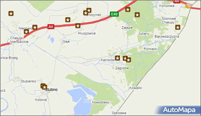 mapa Kalników, Kalników na mapie Targeo