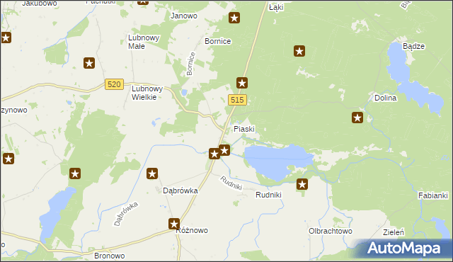mapa Kamieniec gmina Susz, Kamieniec gmina Susz na mapie Targeo
