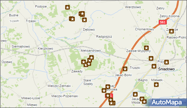 mapa Kamionowo, Kamionowo na mapie Targeo