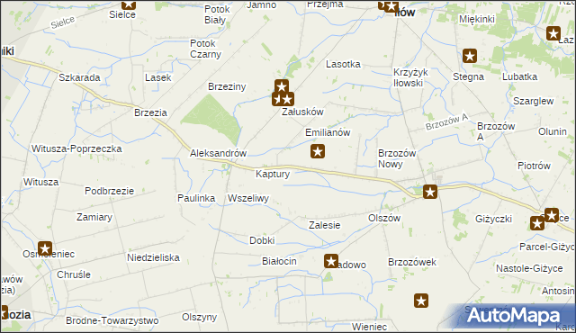 mapa Karłowo gmina Iłów, Karłowo gmina Iłów na mapie Targeo