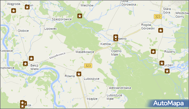 mapa Kietlów, Kietlów na mapie Targeo