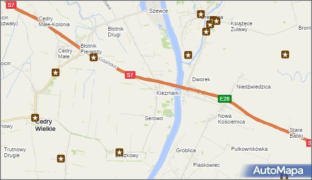 mapa Kiezmark, Kiezmark na mapie Targeo