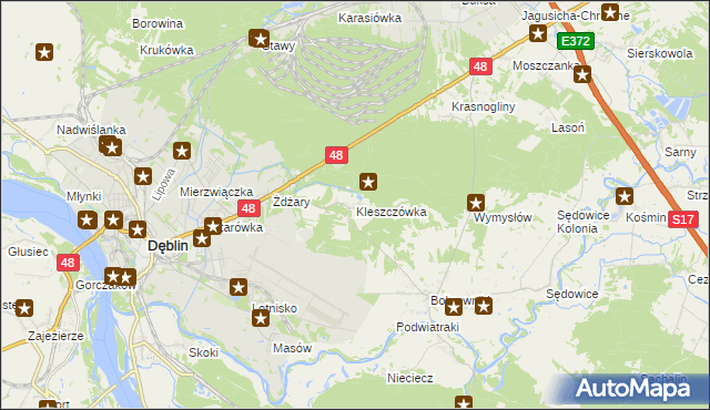 mapa Kleszczówka, Kleszczówka na mapie Targeo