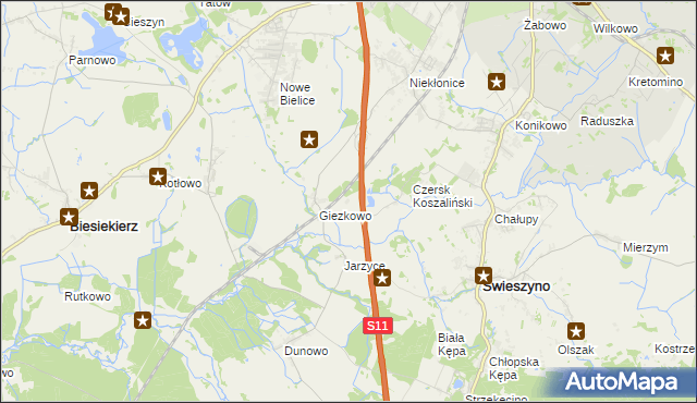 mapa Kłokęcin, Kłokęcin na mapie Targeo