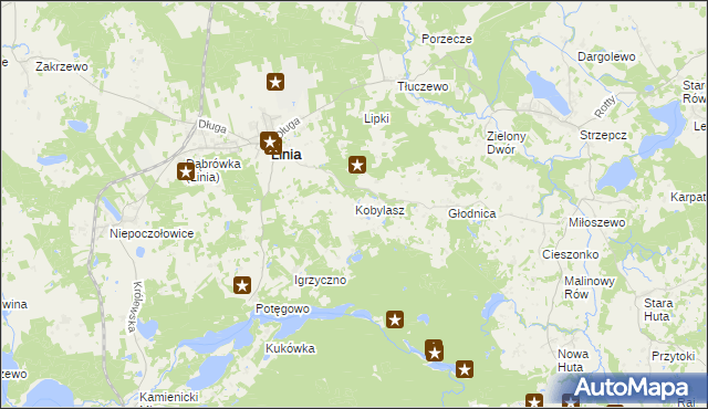 mapa Kobylasz, Kobylasz na mapie Targeo