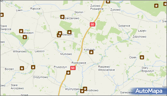 mapa Kobylniki gmina Wyszogród, Kobylniki gmina Wyszogród na mapie Targeo