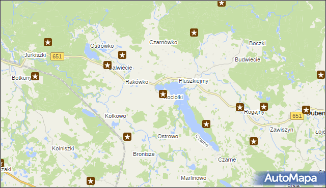 mapa Kociołki gmina Dubeninki, Kociołki gmina Dubeninki na mapie Targeo