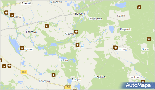 mapa Kołki, Kołki na mapie Targeo