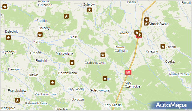 mapa Krawcowizna, Krawcowizna na mapie Targeo