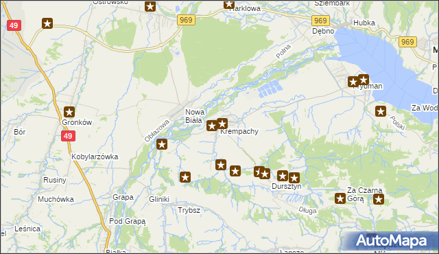 mapa Krempachy, Krempachy na mapie Targeo