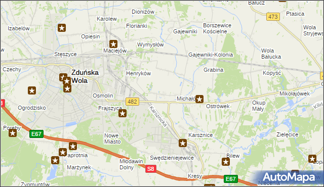 mapa Krobanów, Krobanów na mapie Targeo