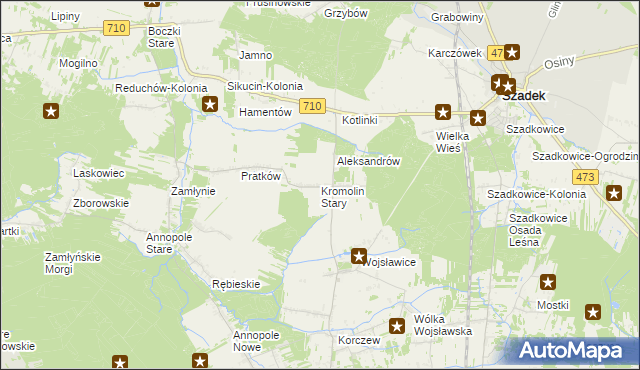 mapa Kromolin Stary, Kromolin Stary na mapie Targeo