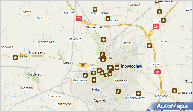 mapa Kruśliwiec, Kruśliwiec na mapie Targeo