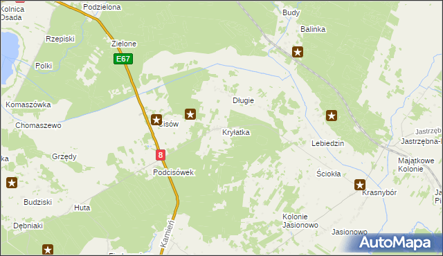 mapa Kryłatka, Kryłatka na mapie Targeo