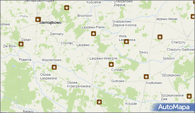 mapa Krzeczanowo, Krzeczanowo na mapie Targeo