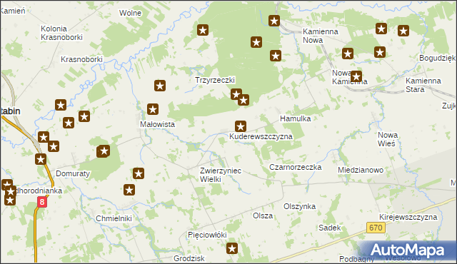 mapa Kuderewszczyzna, Kuderewszczyzna na mapie Targeo