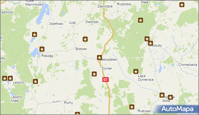 mapa Labuszewo, Labuszewo na mapie Targeo