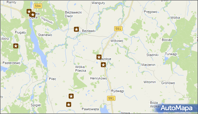 mapa Łazdoje, Łazdoje na mapie Targeo
