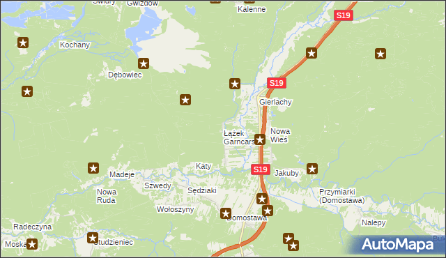 mapa Łążek Garncarski, Łążek Garncarski na mapie Targeo