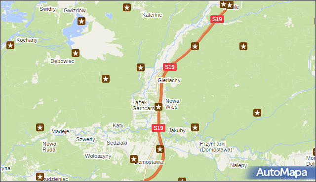 mapa Łążek Ordynacki, Łążek Ordynacki na mapie Targeo