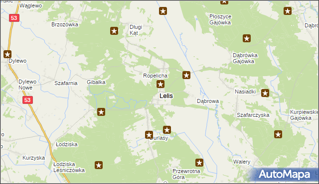 mapa Lelis, Lelis na mapie Targeo