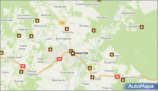 mapa Leżenice, Leżenice na mapie Targeo