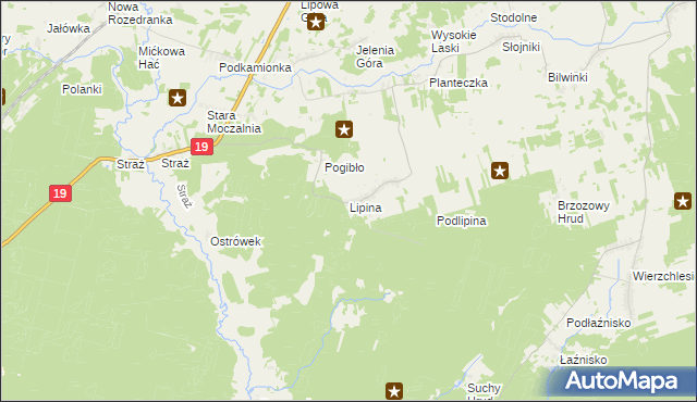 mapa Lipina gmina Sokółka, Lipina gmina Sokółka na mapie Targeo