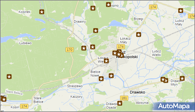 mapa Łokacz Wielki, Łokacz Wielki na mapie Targeo