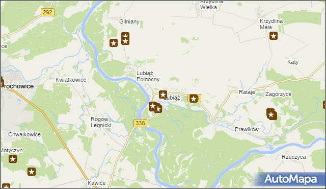 mapa Lubiąż, Lubiąż na mapie Targeo