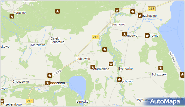 mapa Lublewo Lęborskie, Lublewo Lęborskie na mapie Targeo