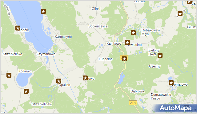 mapa Lubocino, Lubocino na mapie Targeo
